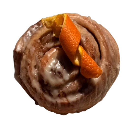Orange cardamom cinnamon roll